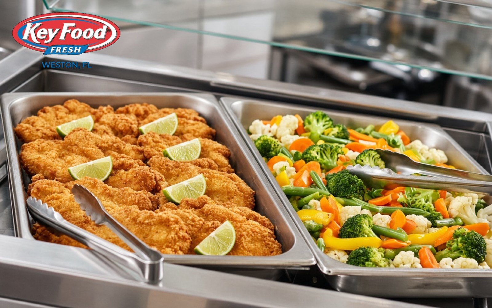 Fried cutlets and mixed vegetables